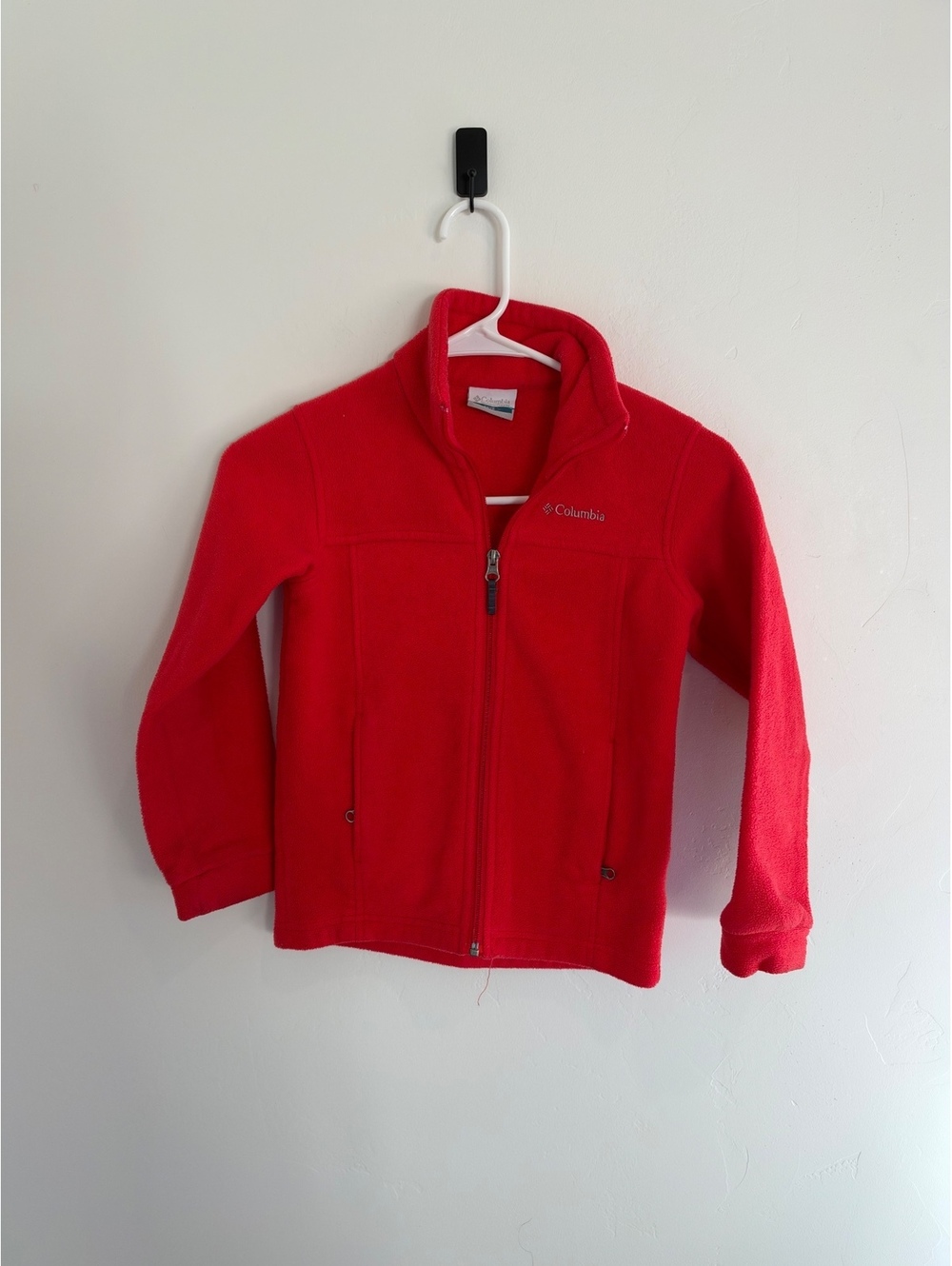Columbia Youth Red Full-Zip Fleece Jacket – Size 6/7